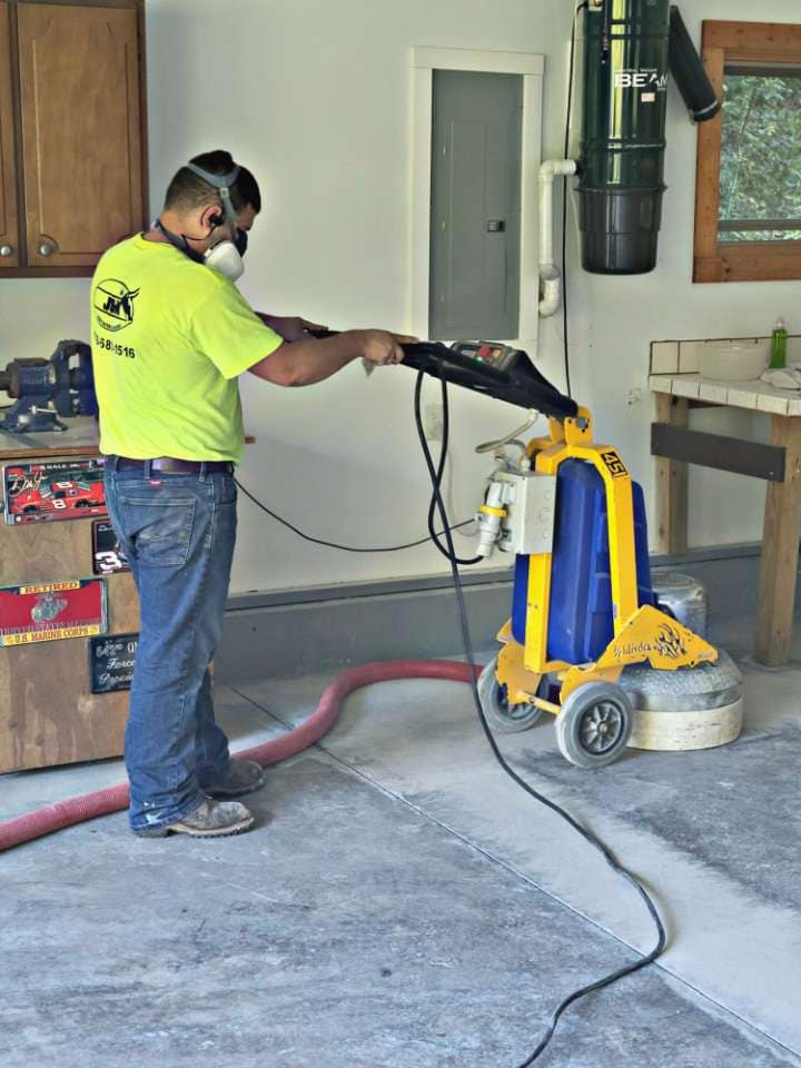 J&K Precision Cleaning performing tile & grout cleaning